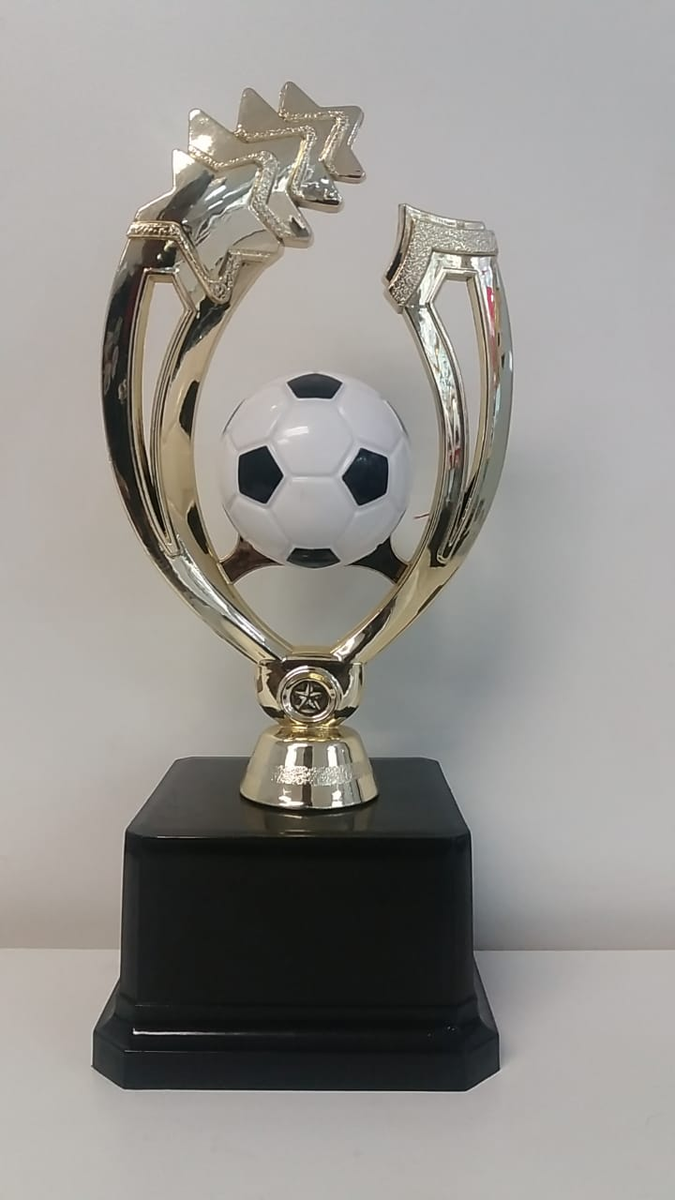 IsaacBorgu] Soccer Champions Trophy Resin Football Trophy Awards Cup  Souvenir Great Gift for Soccer Fan