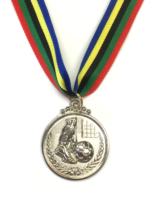 M11 Silver Soccer Medal