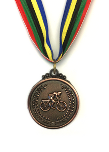 M6 Bronze Bicycle Medal 5cm Diameter