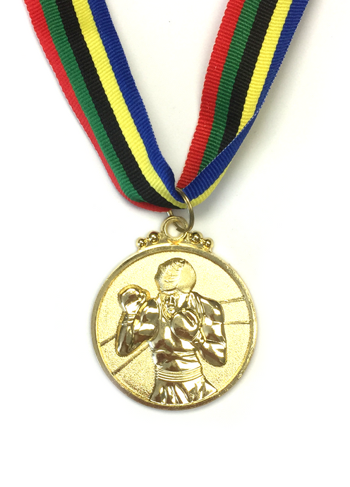 M7 Gold Boxing Medal 5cm Diameter