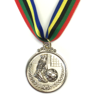 M11 Silver Soccer Medal