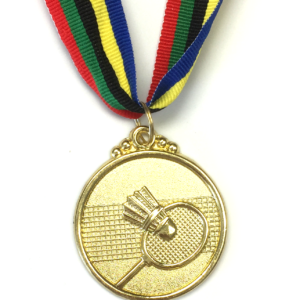 M22 Gold Badminton Medal