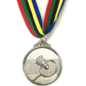 M22 Silver Badminton Medal