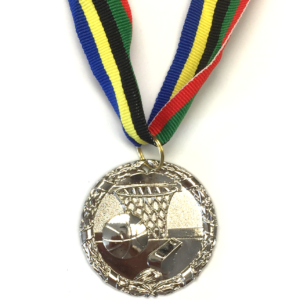 M29 Silver Netball Medal 5cm Diameter