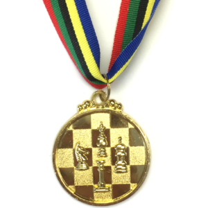 M32 Gold Chess Medal 5cm Diameter