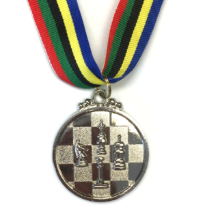 M32 Silver Chess Medal 5cm Diameter