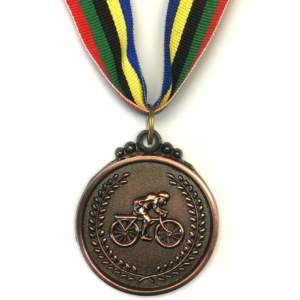 M6 Bronze Bicycle Medal 5cm Diameter