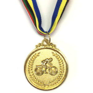 M6 Gold Bicyle Medal 5cm Diameter