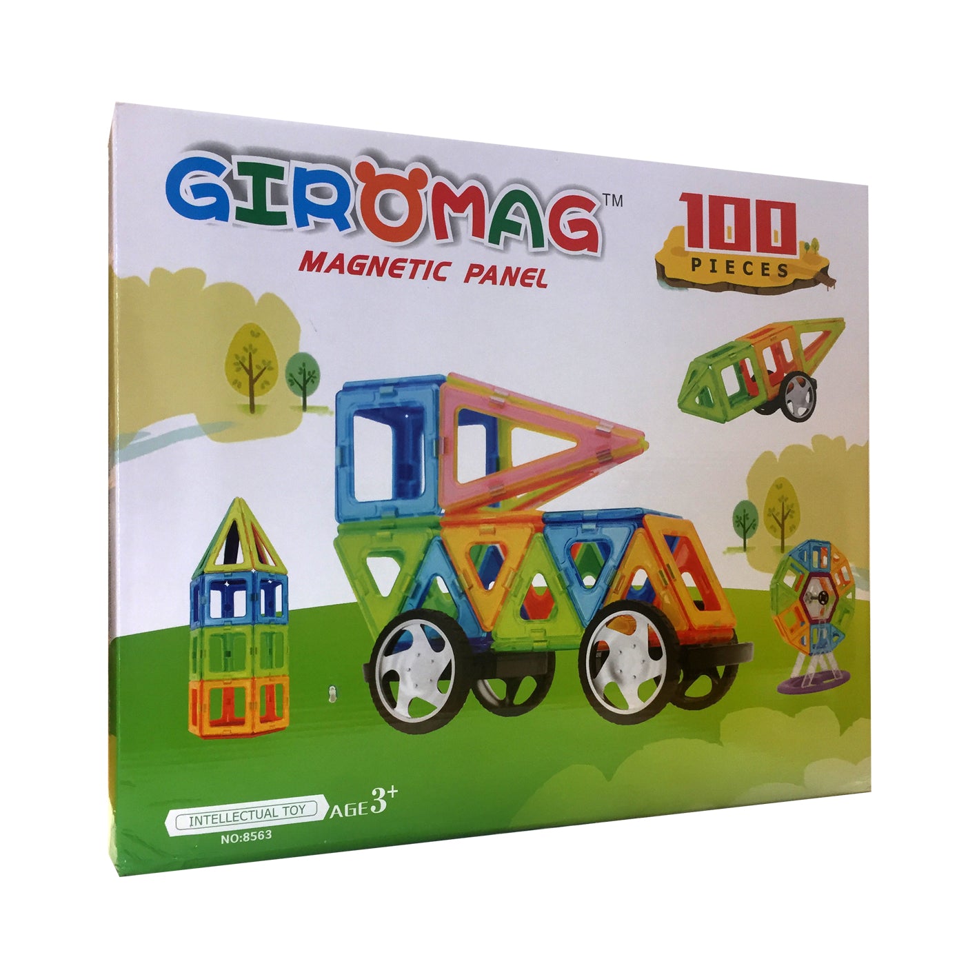 Giromag 100pcs Magnetic Building Panels (T3)