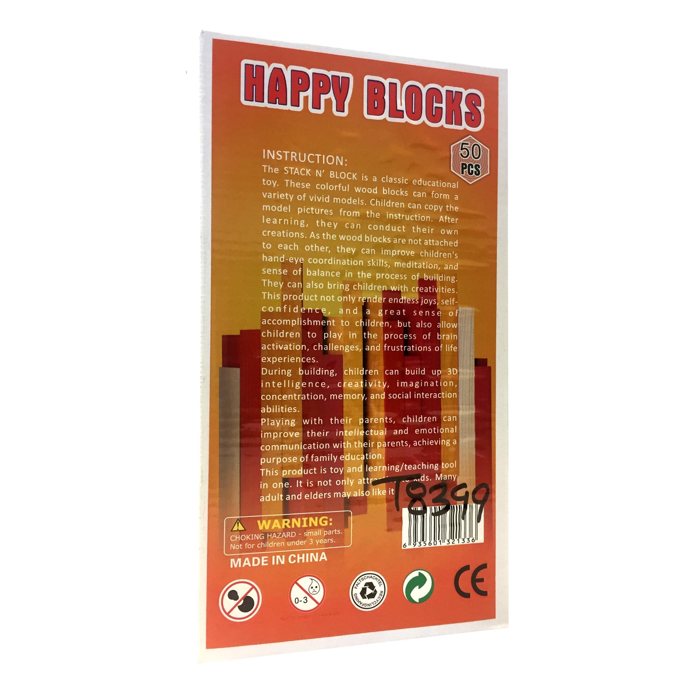 Happy Blocks 50 Pieces (T8399)