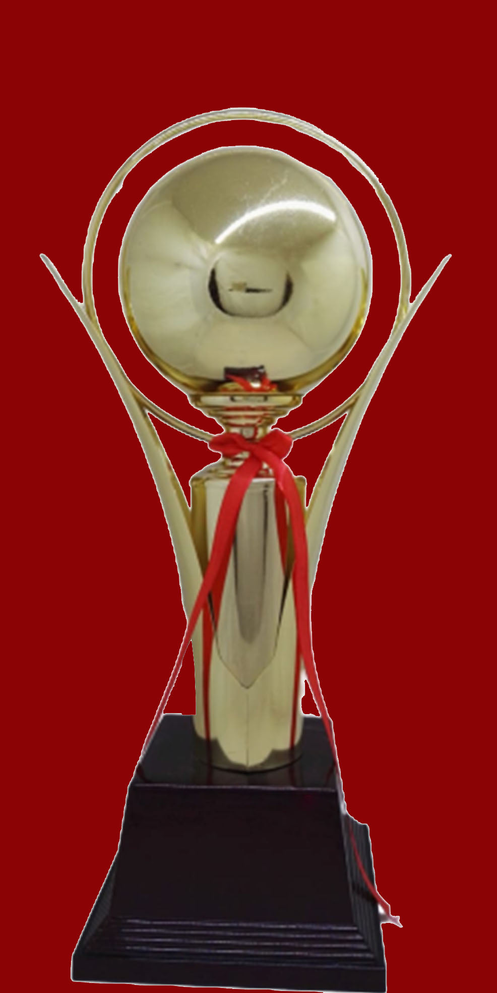 T243 GOLD STEEL & Plastic TROPHY