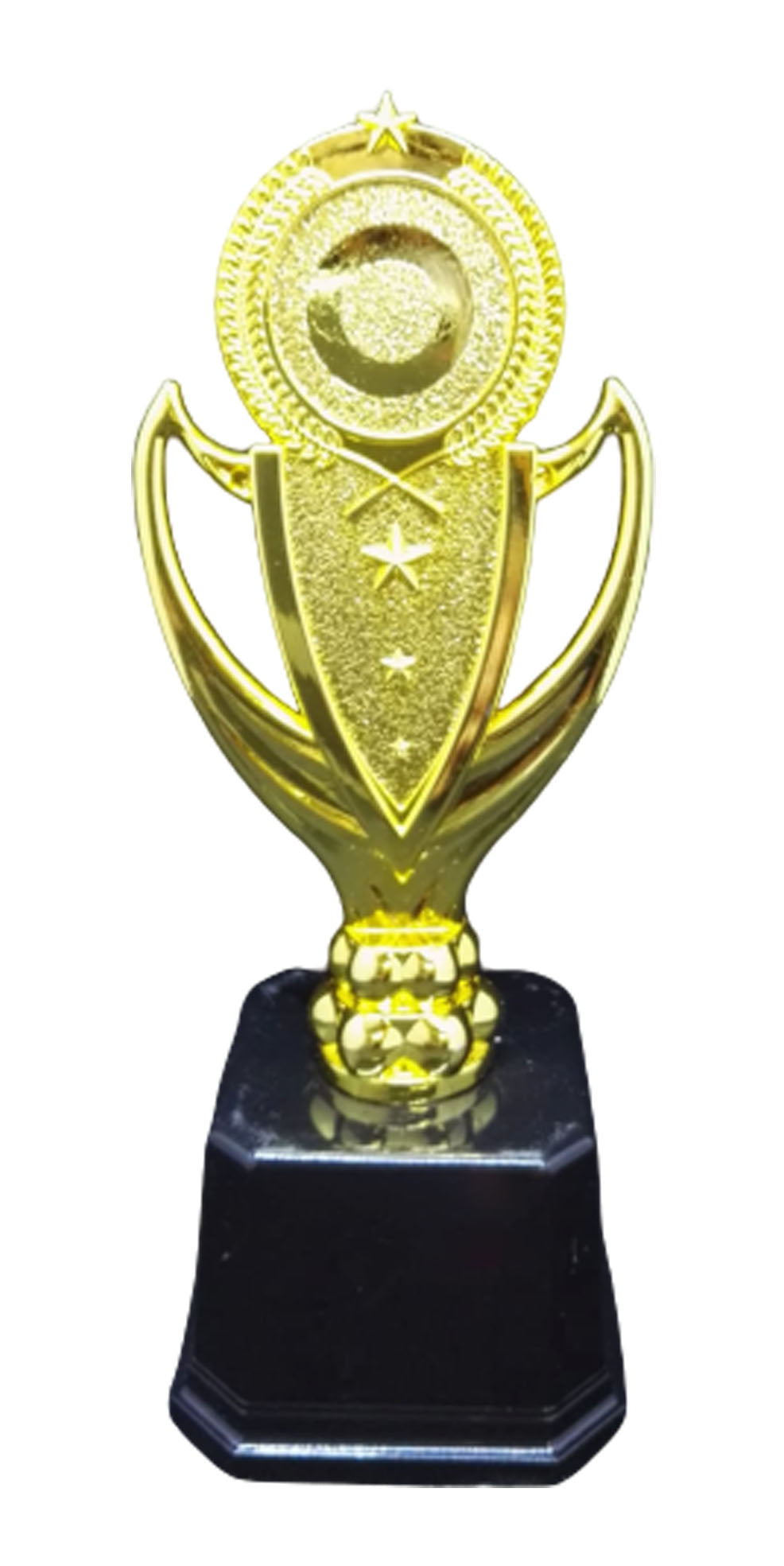 T246 PLASTIC TROPHY GOLD 18 CM