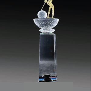 C231 Crystal Golf Trophy