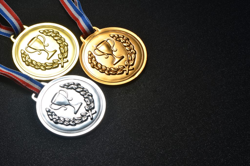 Gold, Silver And Bronze Medals