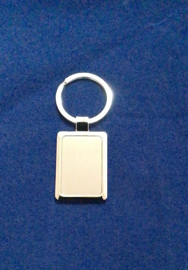 Rectangle metal keyring