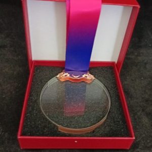 CM-B8 Bronze Crystal Medal With Box